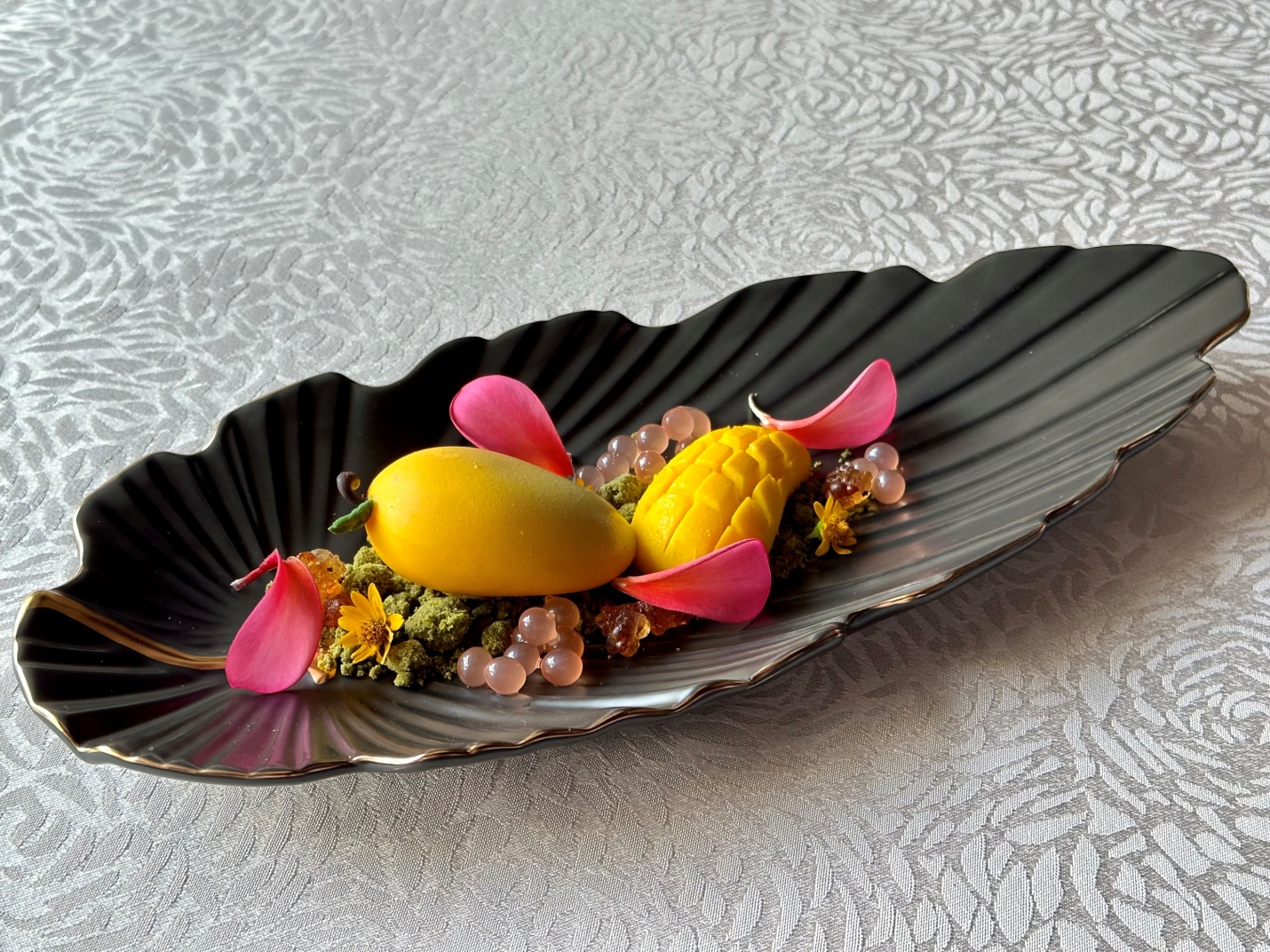 C:\Users\GCPI-ROBBY\Desktop\PRS\WHIMSICAL SELECTIONS AT TEA OF SPRING\Dessert- Mango & Passion Fruit, Strawberry Pearls, Peach Gum and Matcha Crumbs.png