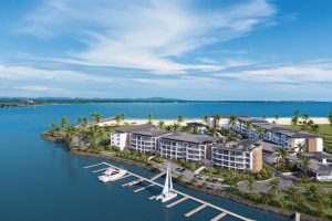 A resort on the water Description automatically generated