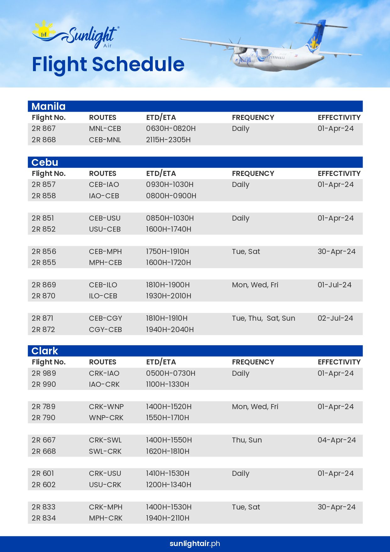 C:\Users\GCPI-ROBBY\Desktop\PR 2024\SUNLIGHT AIR\SUNLIGHT AIR CORON TOUR PR ARTICLE\FLIGHT SCHEDULE JPEG.jpg