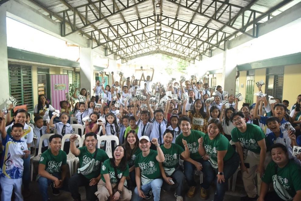 A group of people posing for a photo AI-generated content may be incorrect.