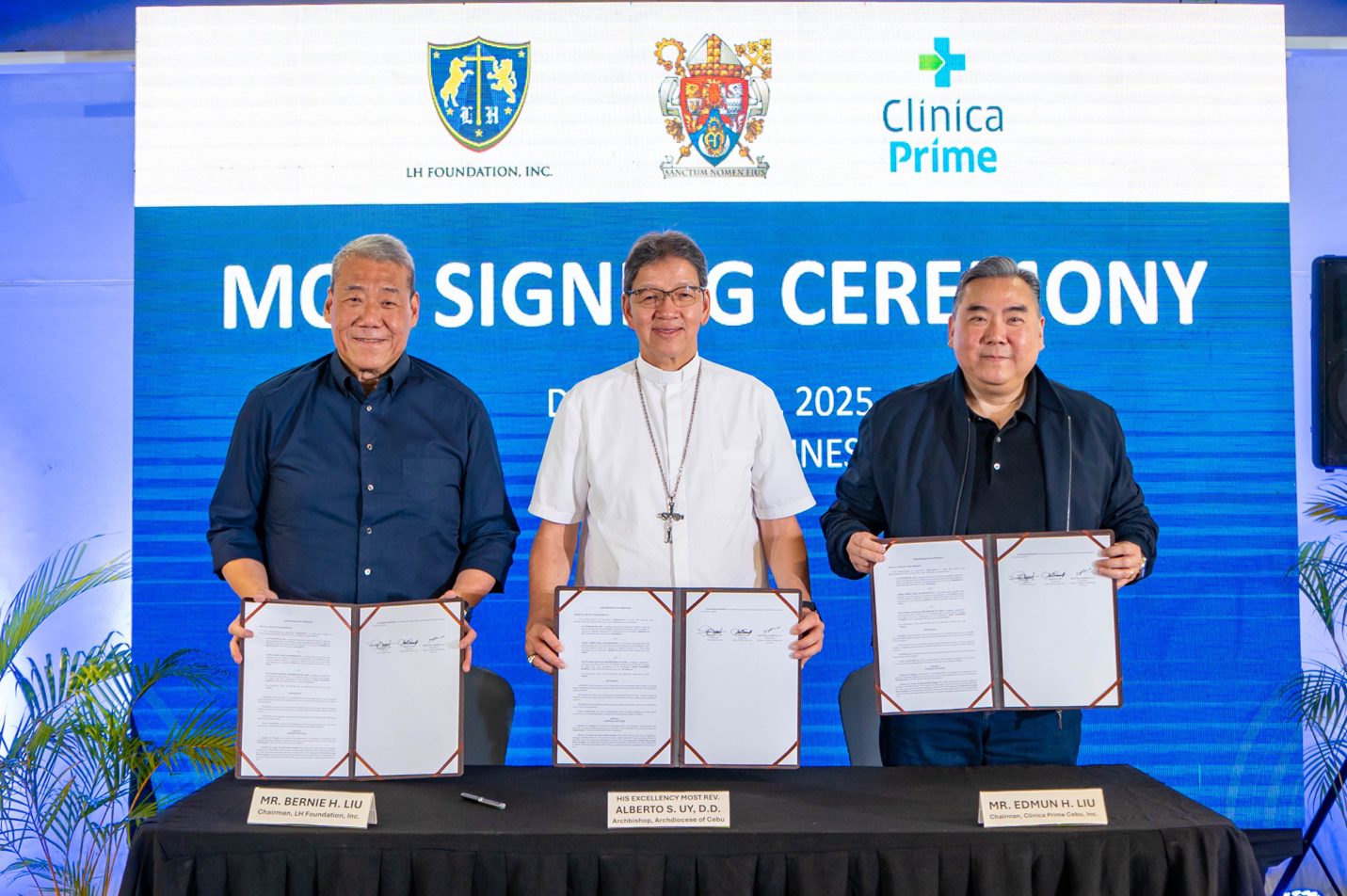 A group of men holding papers AI-generated content may be incorrect.