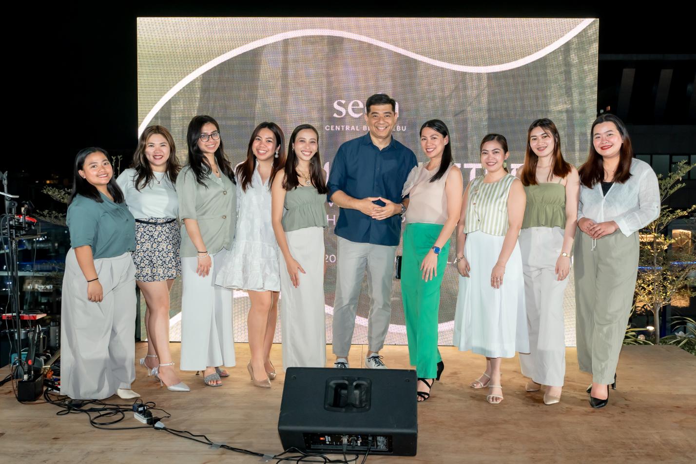 Seda Central Bloc Cebu's Sales & Marketing Team with Cluster General Manager Ron Manalang
