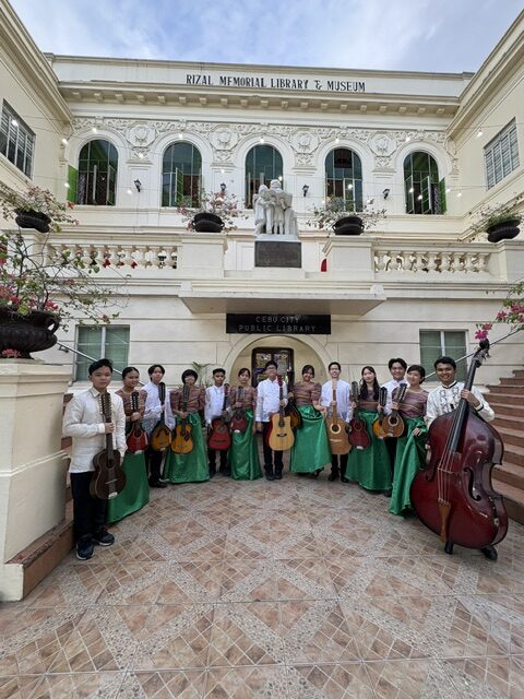 Childlink Rondalla Ensemble perfoming at the Public Library